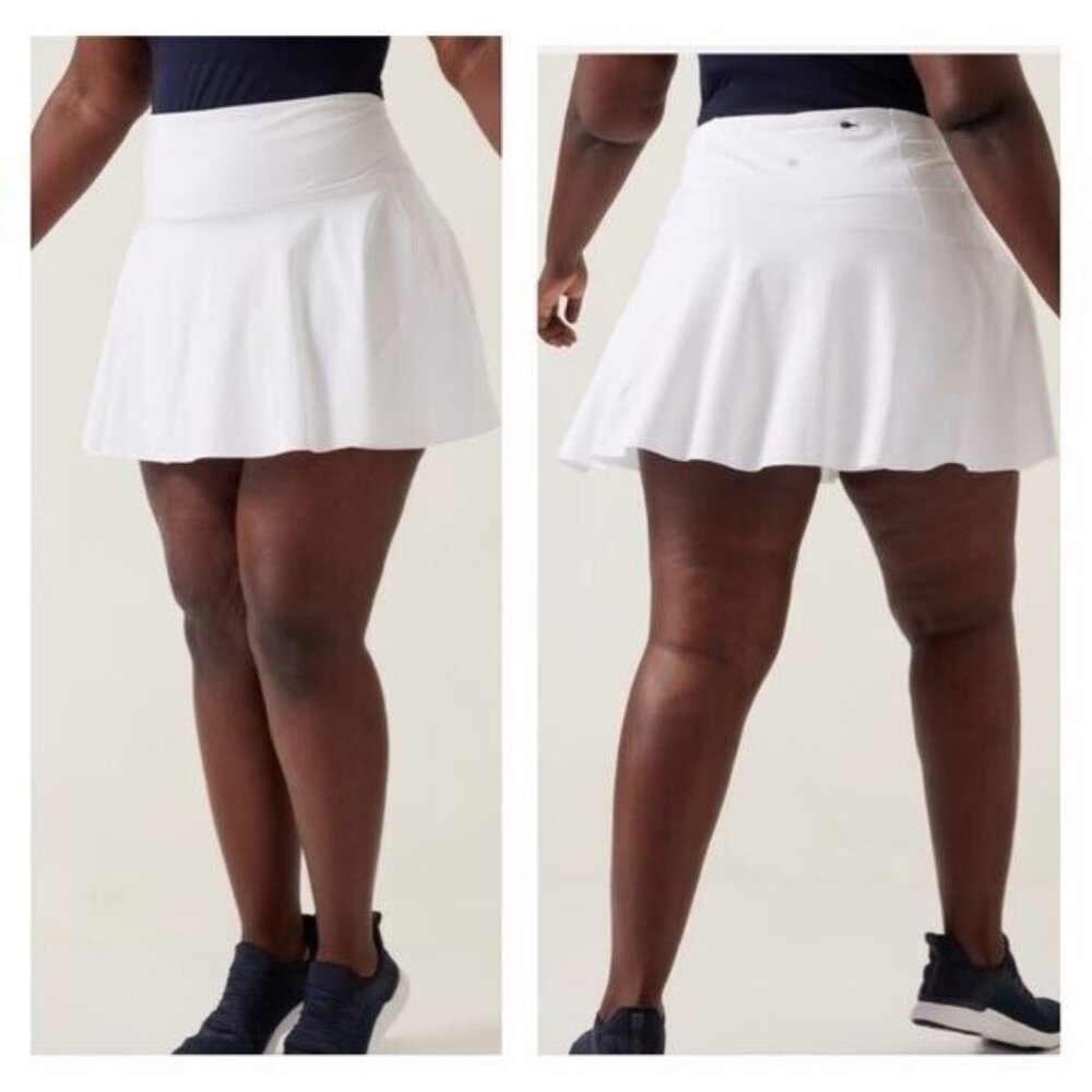 Athleta Womens Ace High Rise Tennis Skort Size 3X Sporty Tenniscore Chal…